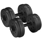 Yaheetech 15kg/33lb Adjustable Dumbbell Weight Set 15kg/33lb Adjustable Dumbbell Weight Set