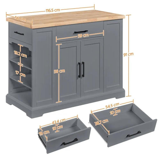Yaheetech Wooden Kitchen Island Kitchen Cart Kitchen Trolley Wooden Kitchen Island Kitchen Cart Kitchen Trolley