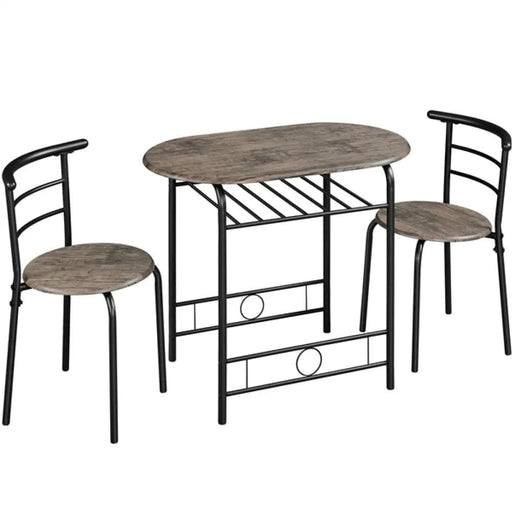Yaheetech 3 Piece Dining Set Dining Table Dining Chair Set 3 Piece Dining Set Dining Table Dining Chair Set