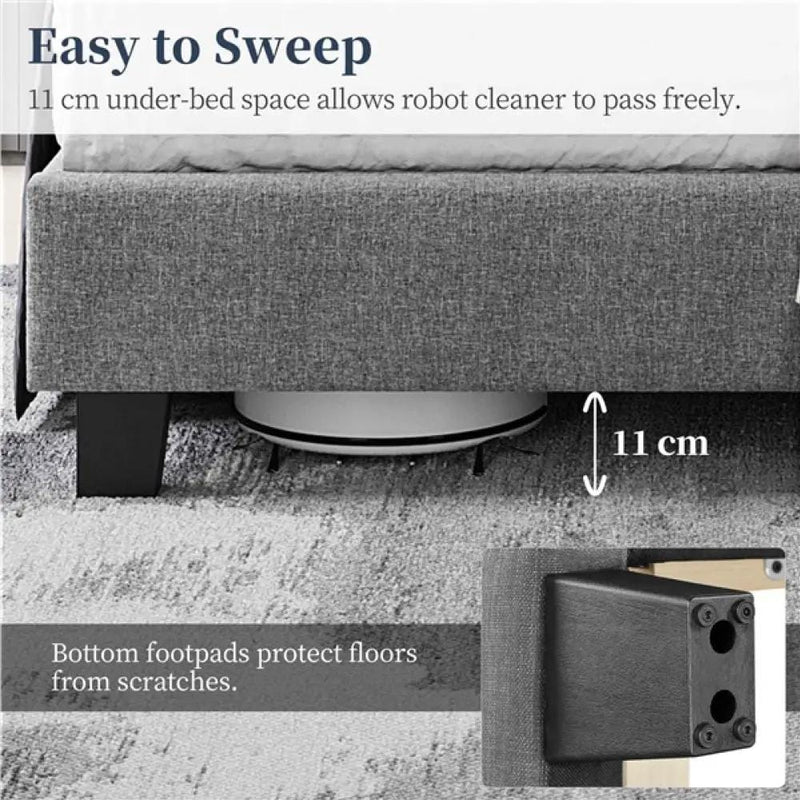 Yaheetech Queen Upholstered Bed Frame Queen Upholstered Bed Frame