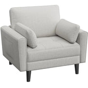Yaheetech 2pcs Tufted Oversized Armchairs 2pcs Tufted Oversized Armchairs