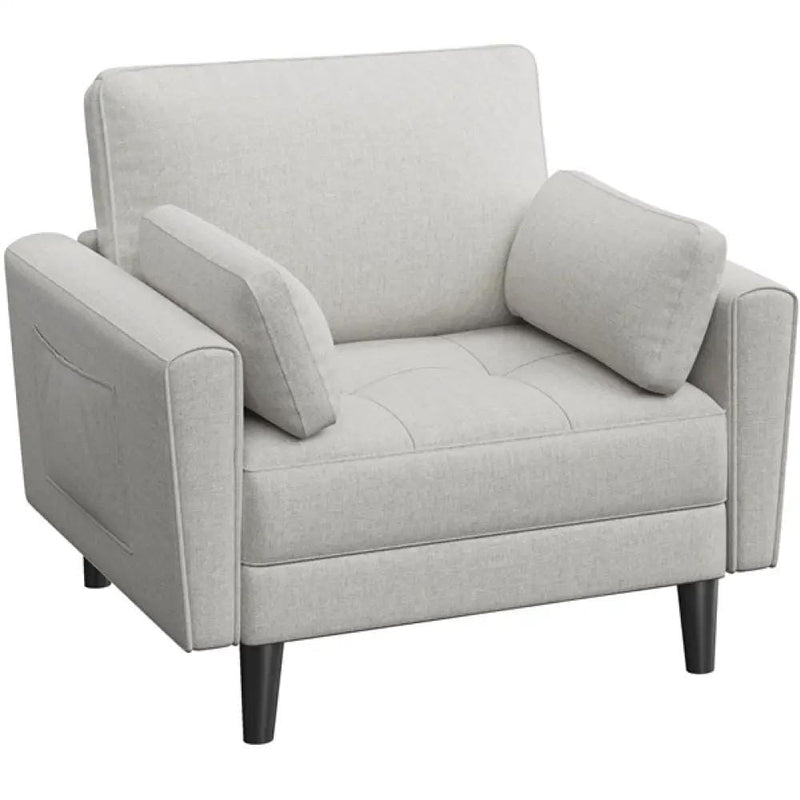 Yaheetech 2pcs Tufted Oversized Armchairs 2pcs Tufted Oversized Armchairs