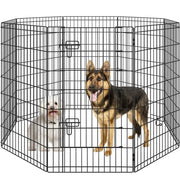 Yaheetech 8 Panel Foldable Metal Dog Exercise Pen 8 Panel Foldable Metal Dog Exercise Pen