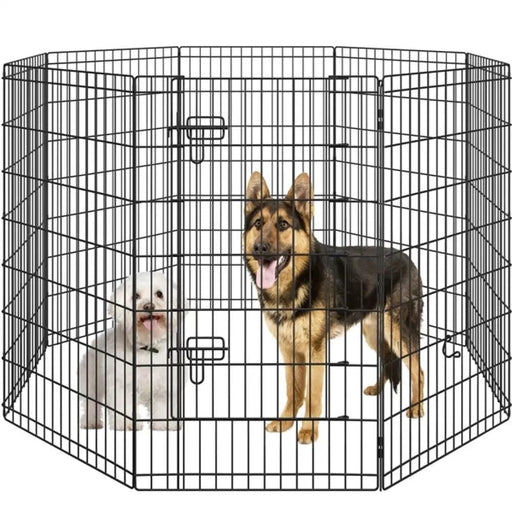 Yaheetech 8 Panel Foldable Metal Dog Exercise Pen 8 Panel Foldable Metal Dog Exercise Pen