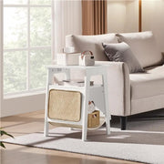 Yaheetech End Table with Cat Bed Side Table End Table with Cat Bed Side Table