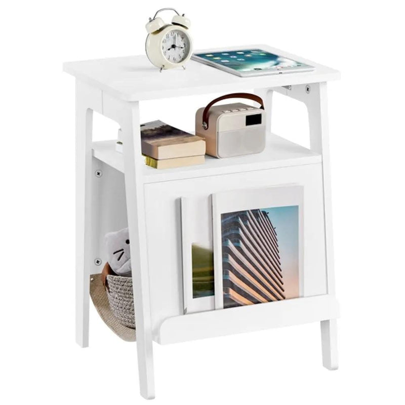 Yaheetech End Table with Cat Bed Side Table End Table with Cat Bed Side Table