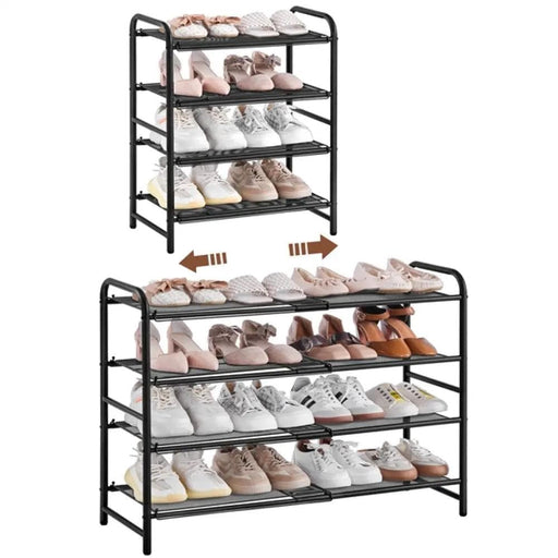 Yaheetech 4-Tier Expandable Iron Shoe Rack 4-Tier Expandable Iron Shoe Rack