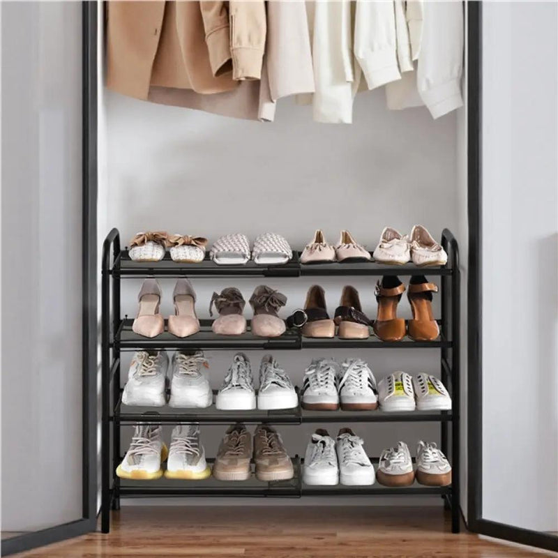 Yaheetech 4-Tier Expandable Iron Shoe Rack 4-Tier Expandable Iron Shoe Rack