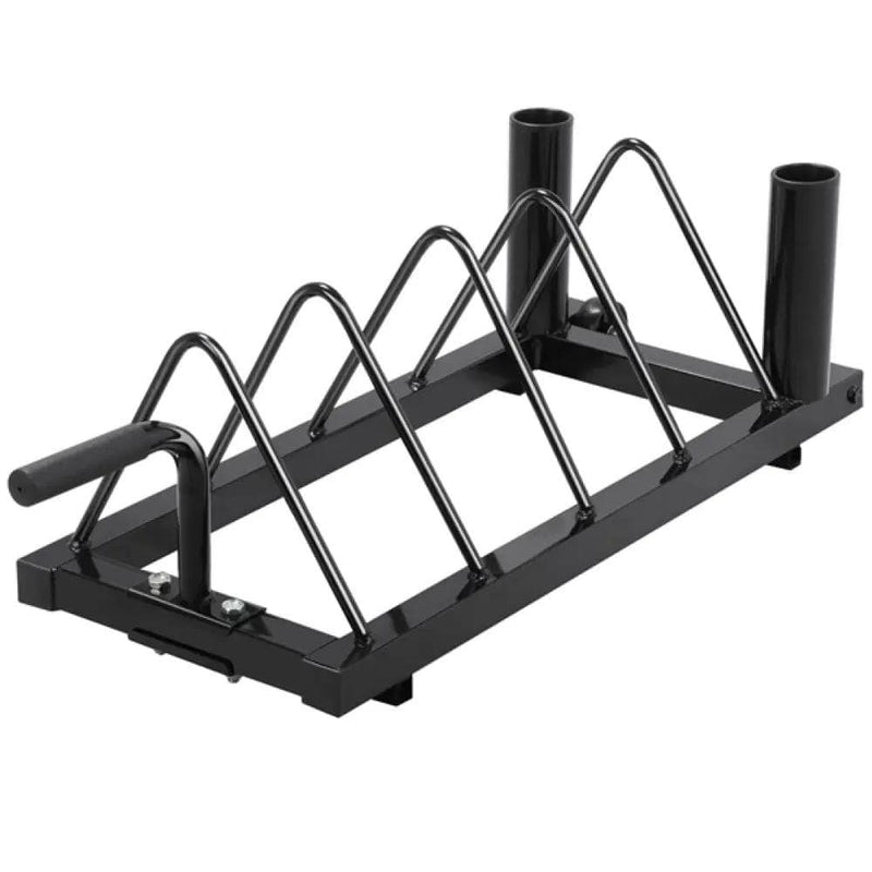 Yaheetech Horizontal Bumper Plate Rack Strength Fitness Rack Plate Holder Horizontal Bumper Plate Rack Strength Fitness Rack Plate Holder