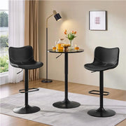 Yaheetech Set of 2 Height Adjustable PU Leather Bar Stools Set of 2 Height Adjustable PU Leather Bar Stools
