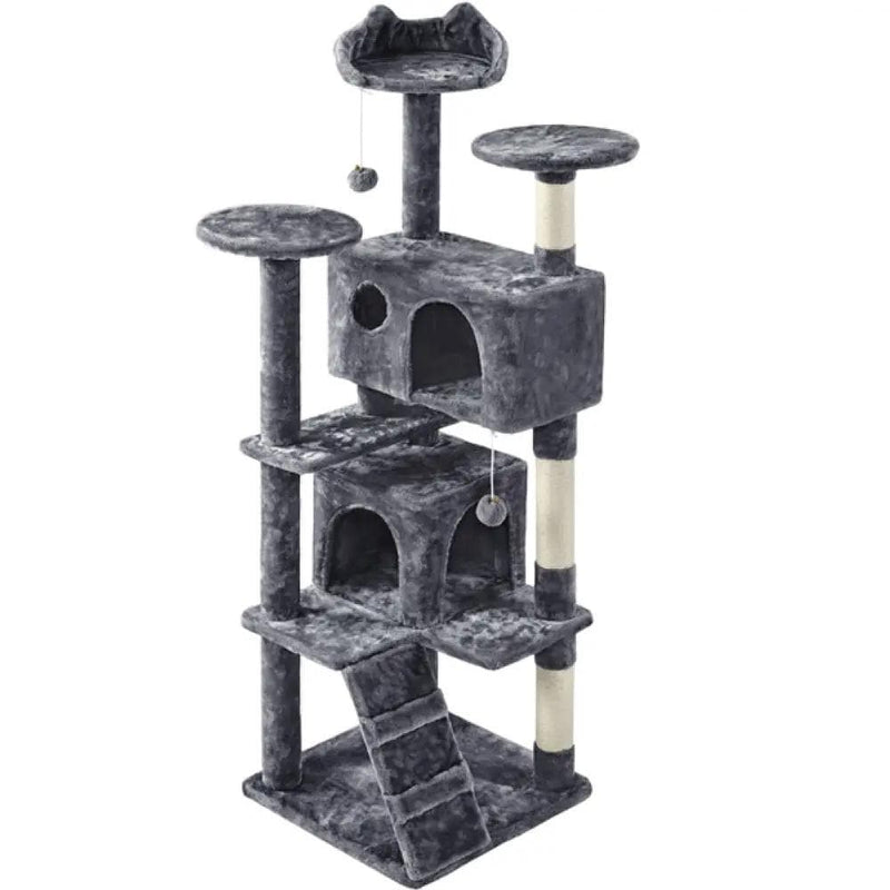 Yaheetech 158cm 158cm Tall Cat Tree Condo Kitten Tree Tower 158cm 158cm Tall Cat Tree Condo Kitten Tree Tower