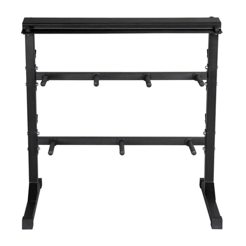 3 Tier Dumbbell Barbell Rack Weight Plate/Bar Storage Holder – view 2