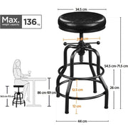 Yaheetech Vintage Industrial Bar Stool Rustic Swivel Bar Stool Vintage Industrial Bar Stool Rustic Swivel Bar Stool