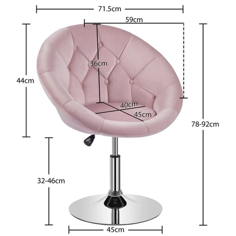 Yaheetech Makeup Vanity Chair Tufted Style Barrel Chair Makeup Vanity Chair Tufted Style Barrel Chair