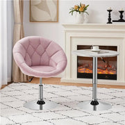 Yaheetech Makeup Vanity Chair Tufted Style Barrel Chair Makeup Vanity Chair Tufted Style Barrel Chair