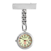 salelink.co.nz Unbranded Nurse Watch Brooch Luminous Pocket Silver Nurse Luminous Pocket Watch With Glow Dial