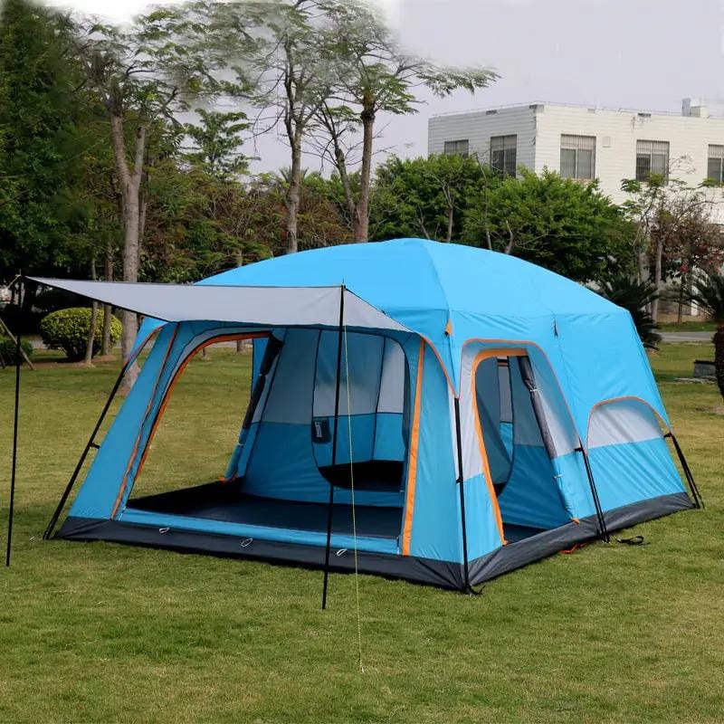 Camping Tent For 6-10persons 380x260x195cm Blue – view 2