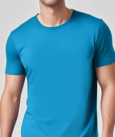 Solid Casual Crewneck T-Shirt — Loose Fit Pure Cotton | Men's Everyday Tee – view 63