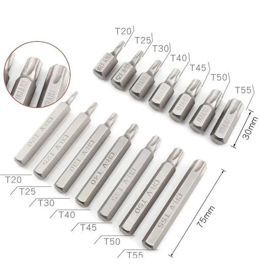 40Pcs Allen Torx Hex Key Star Spline Bit Set Blow Molded Case 3/8" & 1/2" – view 2