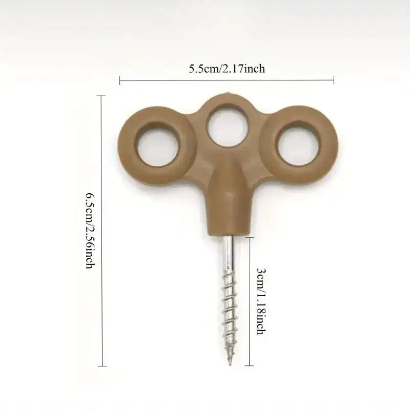 Habicare 10 Piece Stainless Steel Ground Anchors 10 Piece Stainless Steel Ground Anchors