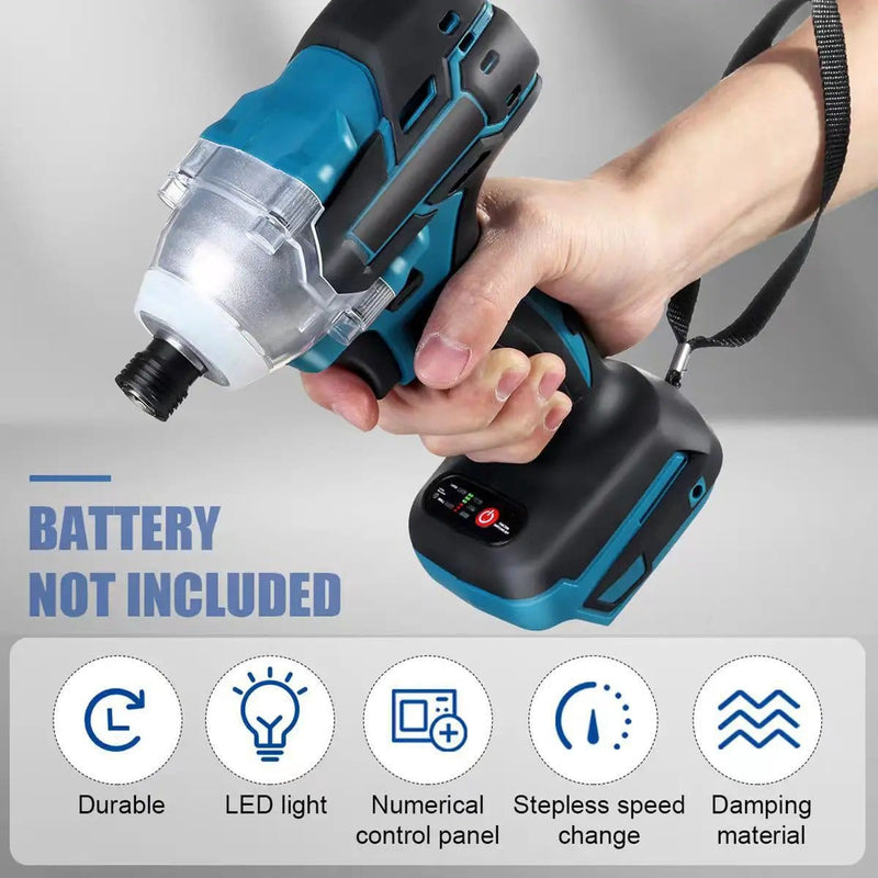 salelink.co.nz Unbranded 18V Cordless Impact Driver Fits Makita Battery 18V Cordless Impact Driver Fits Makita Battery - NZ