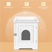 Yaheetech Indoor Cat Litter Box Cat Loo Cabinet Indoor Cat Litter Box Cat Loo Cabinet