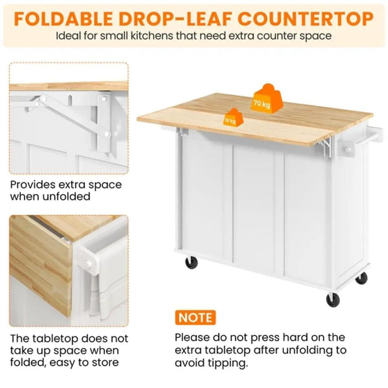 Yaheetech Kitchen Cart Kitchen Trolley Kitchen Cart Kitchen Trolley