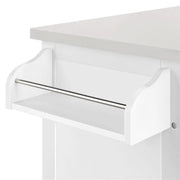 Kitchen Trolley Kitchen Island Cart with Stainless Steel Top & Storage – view 13