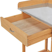 Outdoor Garden Potting Bench Table Work Bench Metal Tabletop – view 13