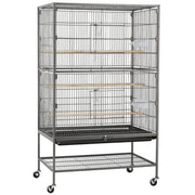 Yaheetech 52″ H Large Parrot Cage Rolling Metal Bird Cage 52″ H Large Parrot Cage Rolling Metal Bird Cage