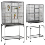 Yaheetech 63’’H Large Parrot Cage w/ Stand Rolling Metal Pet Cage 63’’H Large Parrot Cage w/ Stand Rolling Metal Pet Cage
