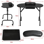 Yaheetech Foldable Manicure Table Foldable Manicure Table