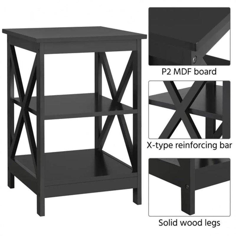 Yaheetech 1 Pair Side Table End Table Coffee Table 1 Pair Side Table End Table Coffee Table