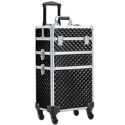 3-in-1 Rolling Makeup Train Case Portable Cosmetic Trolley – view 3