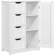 Yaheetech Large Wooden Bathroom Floor Cabinet Large Wooden Bathroom Floor Cabinet