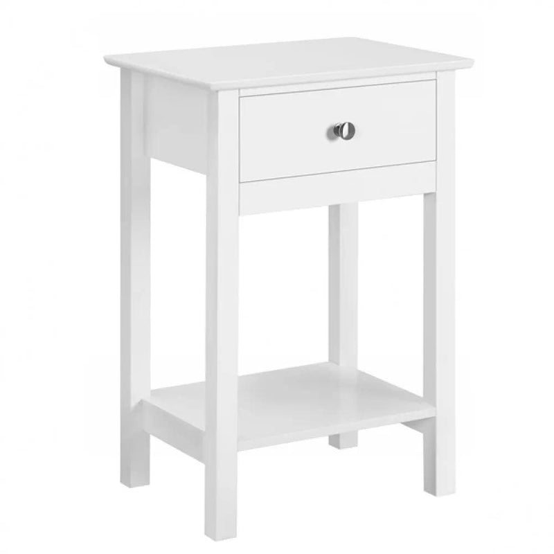 Yaheetech Bedside End Table Storage Cabinet Night Stand with Drawer Bedside End Table Storage Cabinet Night Stand with Drawer