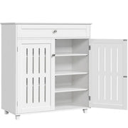 4 Tier Shoe Storage Cabinet 1 Drawer Closed Adjustable Shoes Rack – view 3