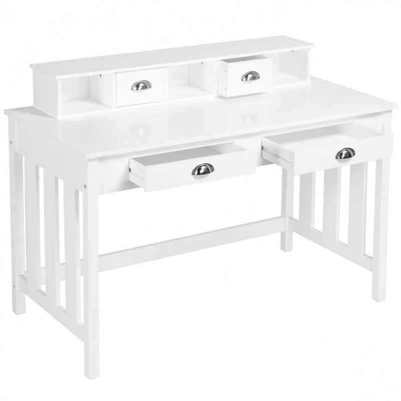 Writing Computer Desk Modern Work Station Laptop Table Removable Floating Organizer – view 3