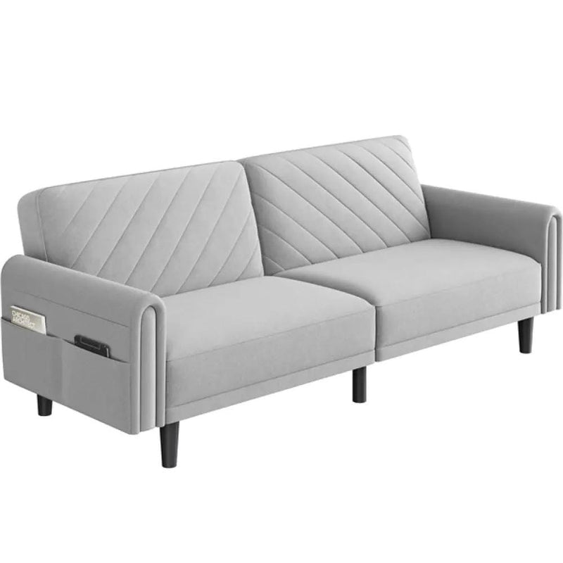 Yaheetech Convertible Sofa Bed Fabric 3-Seater Sofa Bed Convertible Sofa Bed Fabric 3-Seater Sofa Bed