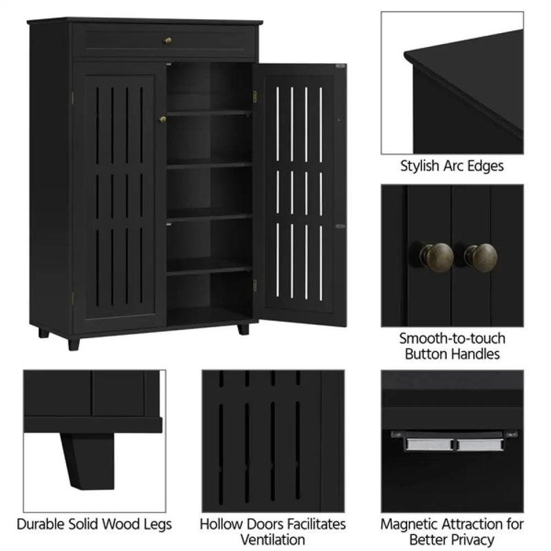 Yaheetech 5-Tier & 1 Drawer Shoe Storage Cabinet 5-Tier & 1 Drawer Shoe Storage Cabinet