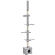 2.3-2.7M Floor-to-Ceiling Cat Tree Adjustable Tall Cat Tower – view 3