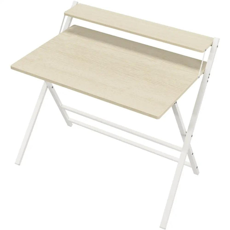 Yaheetech 2-Tier Foldable Computer Desk w/ Monitor Shelf 2-Tier Foldable Computer Desk w/ Monitor Shelf