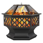 Yaheetech 24in Heavy Duty Fire Pit 24in Heavy Duty Fire Pit