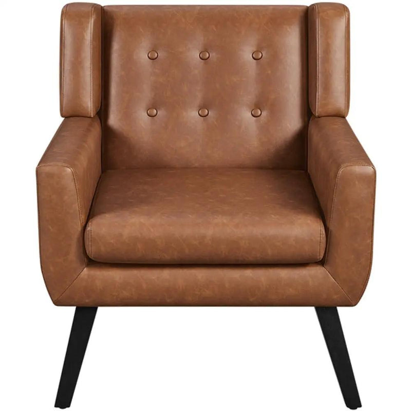 Yaheetech Button Tufted Armchair with Solid Wood Legs Button Tufted Armchair with Solid Wood Legs