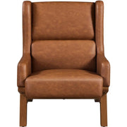 Yaheetech High Back PU Leather Accent Armchair High Back PU Leather Accent Armchair