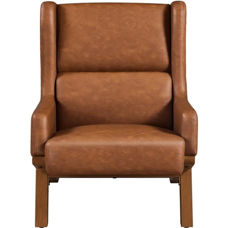 Yaheetech High Back PU Leather Accent Armchair High Back PU Leather Accent Armchair