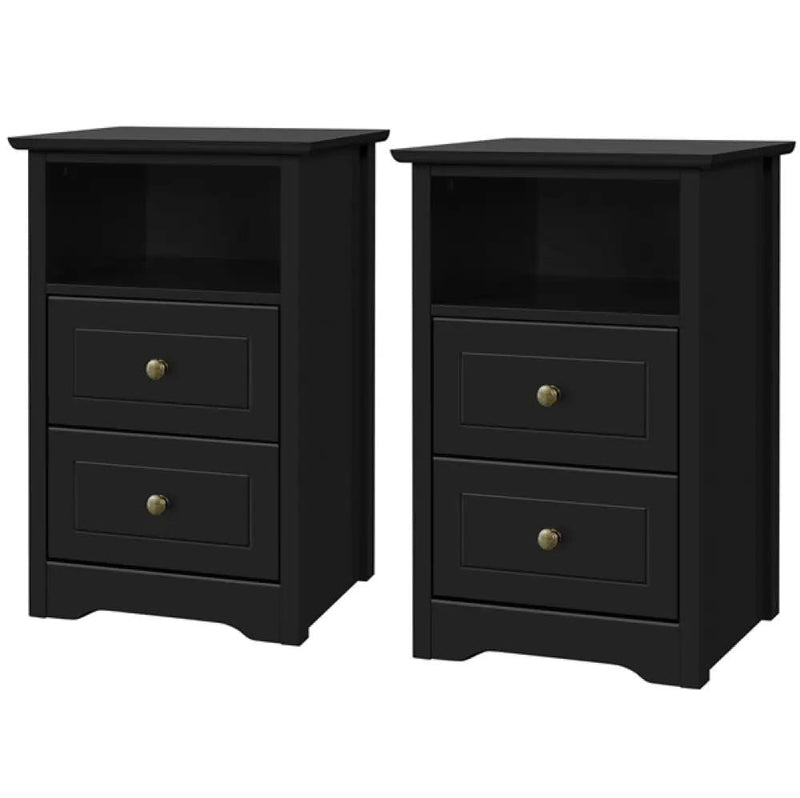 Yaheetech 2pcs Bedside Table Sofa Side Table 2pcs Bedside Table Sofa Side Table