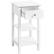 Yaheetech 2PCS Narrow Bedside Table Nightstand 2PCS Narrow Bedside Table Nightstand