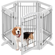 Yaheetech 6-Panel Pet Puppy Safety Fence with 3 Support Feet 6-Panel Pet Puppy Safety Fence with 3 Support Feet