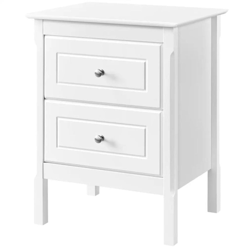 End Table Side Table Nightstand Bedside Table with 2 Drawers – view 3